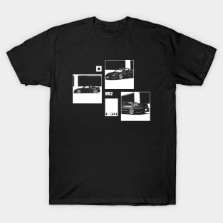 TOYOTA MR2 MK2 Black 'N White Archive (Black Version) T-Shirt